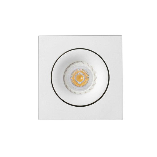ARGON-1 - Spot encastrable orientable GU10 carré blanc-