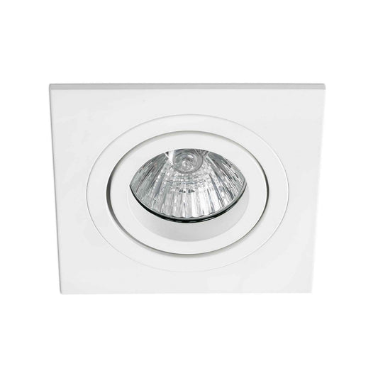 Spot encastrable orientable RADON-1 carré blanc pour ampoule GU10 220V-1