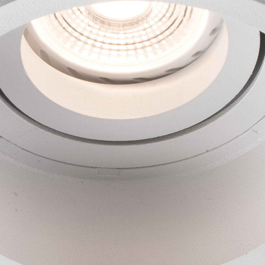 Spot encastrable orientable HYDE rond blanc – Éclairage intérieur design