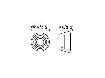 HYDE - Spot encastrable orientable rond blanc