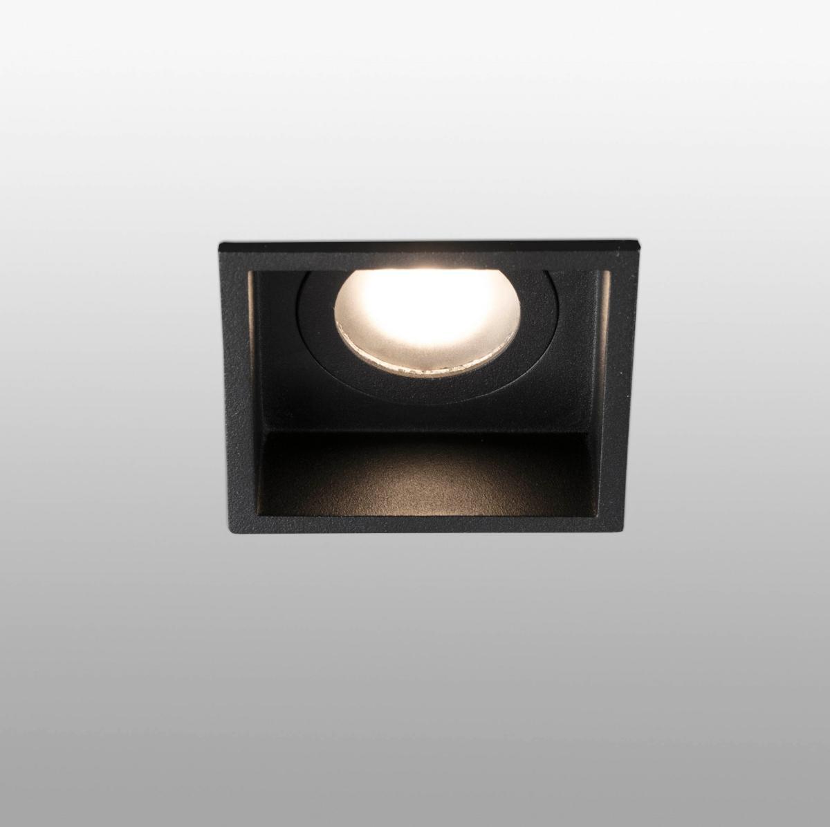 HYDE - Spot encastrable IP44 carré noir