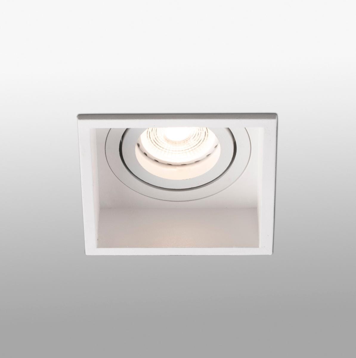 HYDE - Spot encastrable orientable carré blanc – Luminaire design et performant
