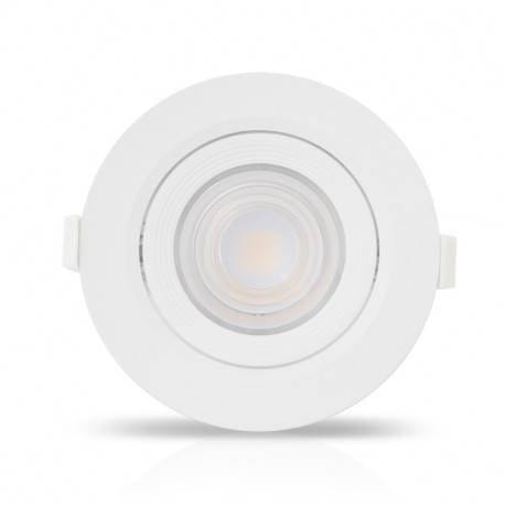 Spot encastrable Spot LED encastrable orientable blanc 10W éclairage neutre Miidex