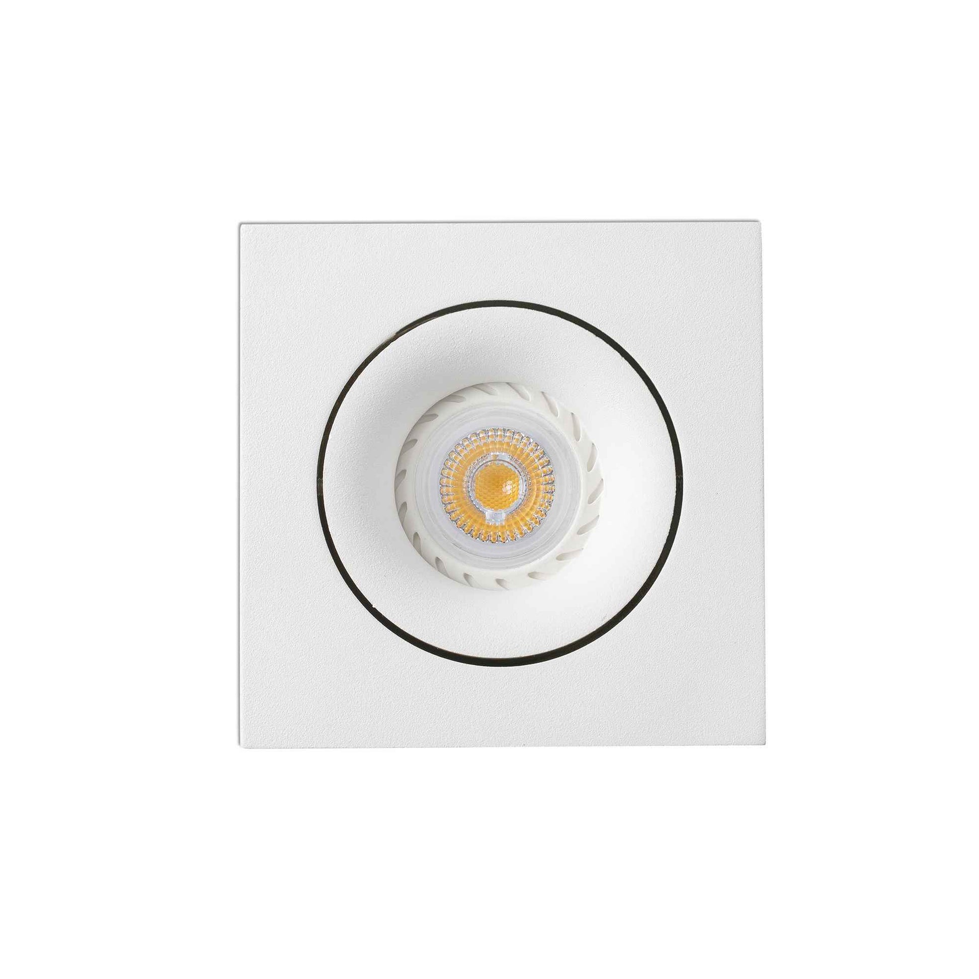 ARGON-1 - Spot encastrable orientable GU10 carré blanc-