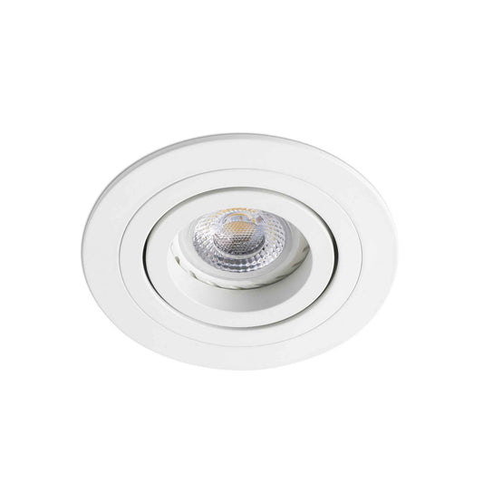 RADON - Spot encastrable orientable  rond blanc GU10