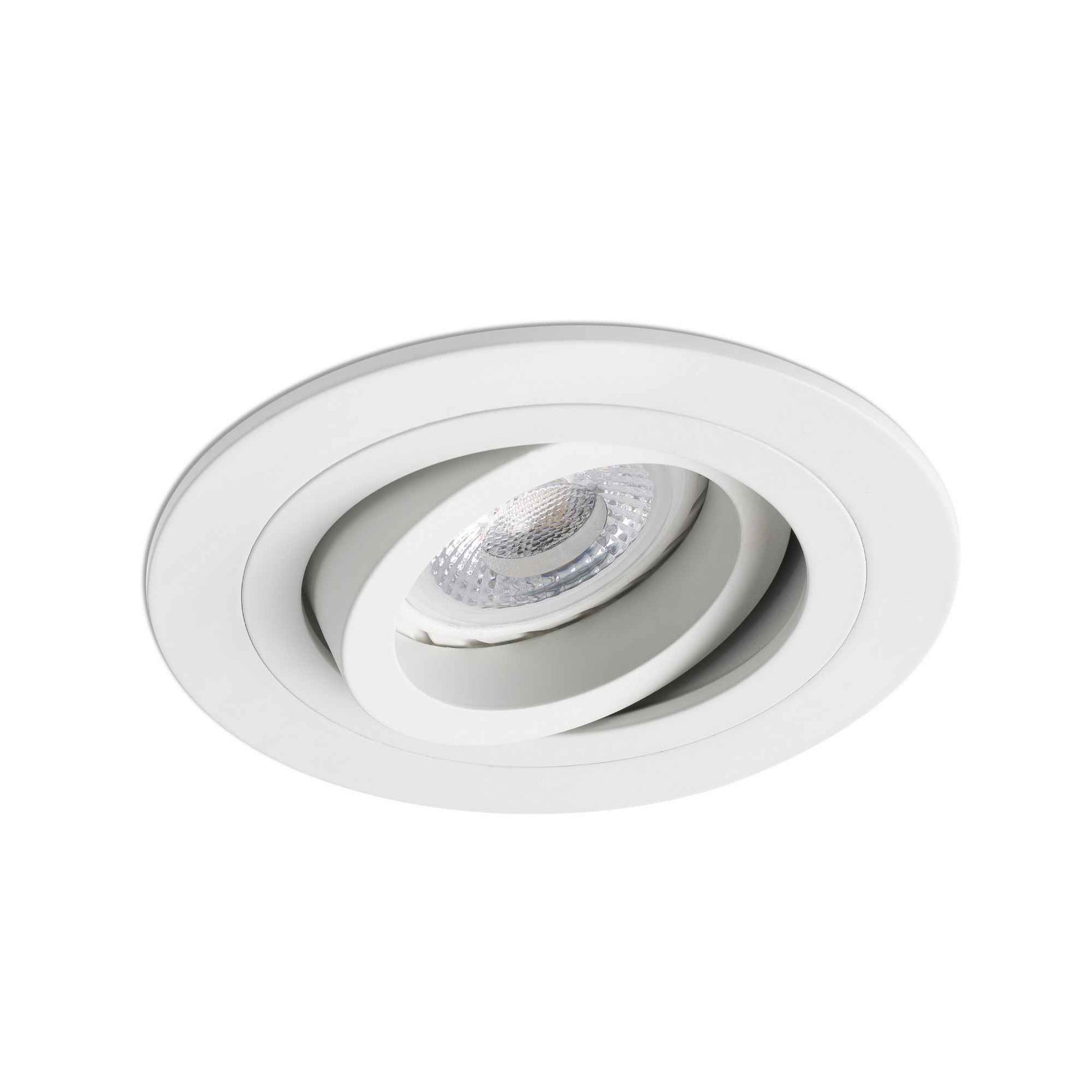 RADON - Spot encastrable orientable  rond blanc