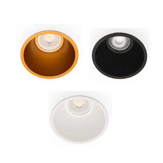 FRESH - Spot encastrable  IP44 Or, blanc ou noir