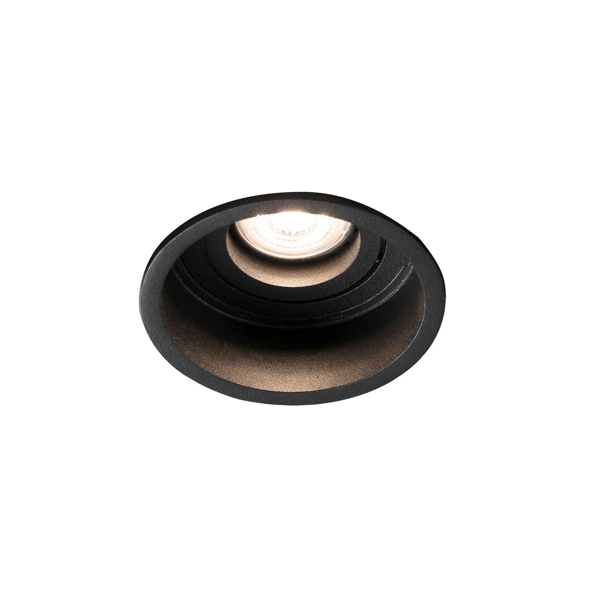 HYDE - Spot encastrable orientable  rond noir