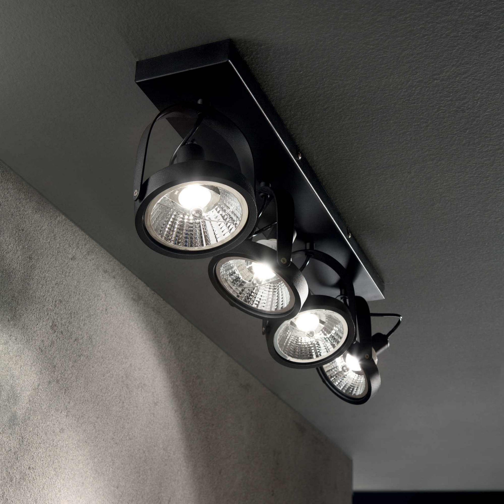 GLIM-4 - Spot à fixer GU10 ES111 noir 10W LED