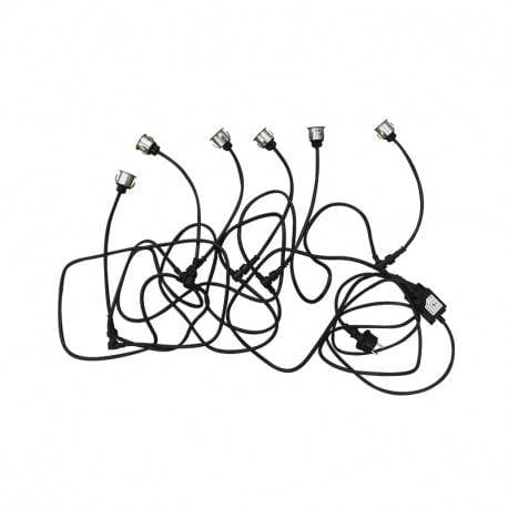 Spot sol Kit 6 mini spots LED encastrables 12 volts 3000K étanches pour terrasse