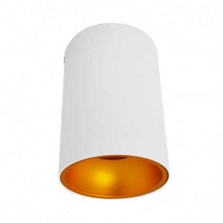 Spot en saillie Spot en saillie GU10 blanc et or Miidex