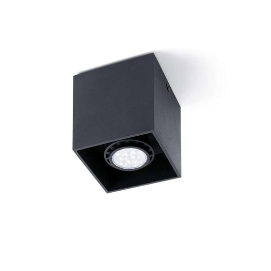 TECTO-1 - Spot en saillie GU10 noir: Éclairage design et discret.