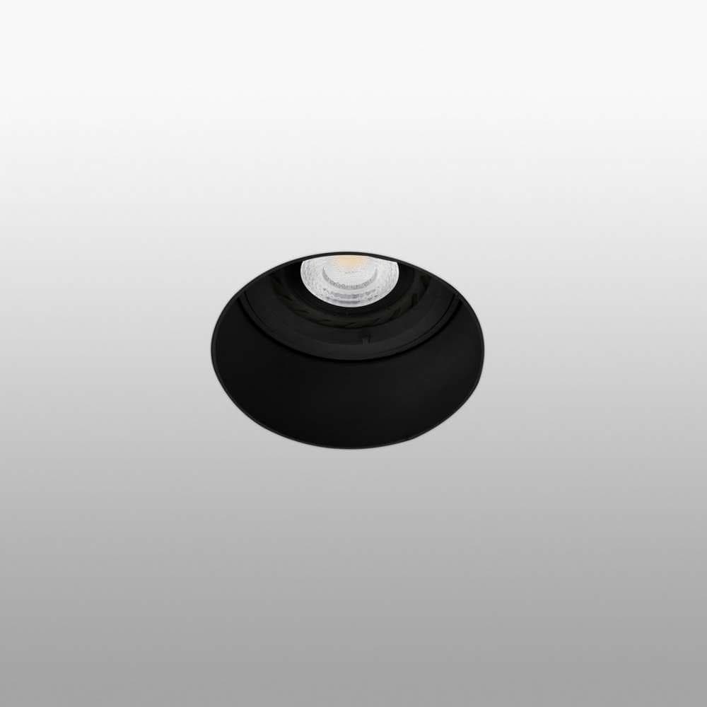 Spot encastrable Spot encastrable FRESH rond sans collerette noir
