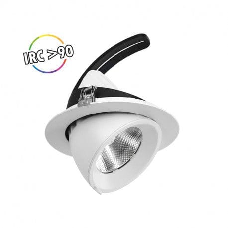Spot encastrable LED 20W escargot rond  éclairage neutre