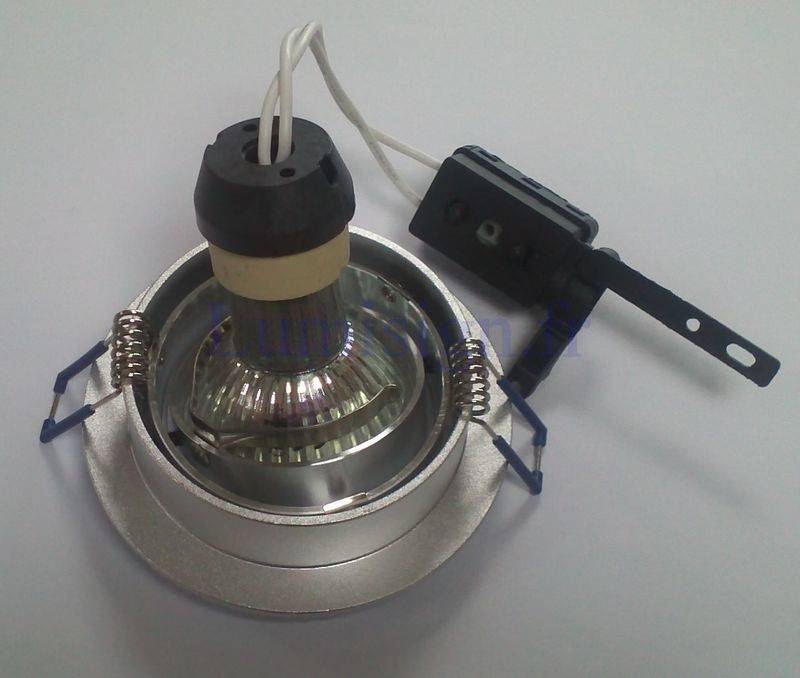 Spot encastrable Spot encastrable orientable alu brossé rond Miidex