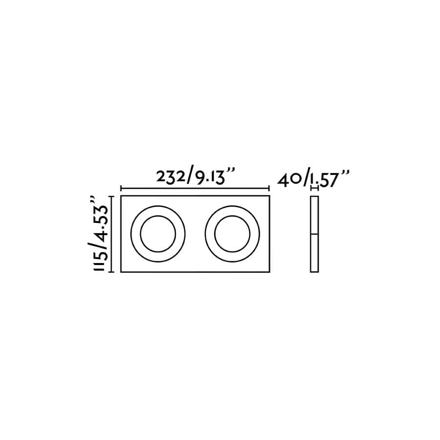 Spot encastrable Spot encastrable orientable ARGON-2 noir Faro