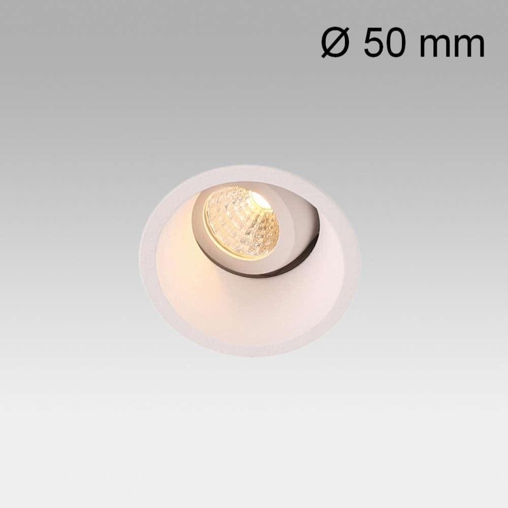 Spot encastrable petit diamètre Spot encastrable orientable FOX Ø 50 mm LED 5W blanc