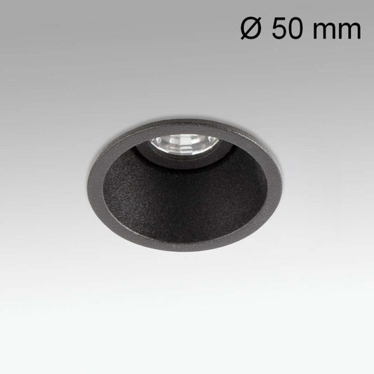 Spot encastrable petit diamètre Spot encastrable orientable FOX Ø 50 mm LED 5W noir Faro