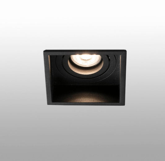 HYDE - Spot encastrable orientable  carré noir – Éclairage design