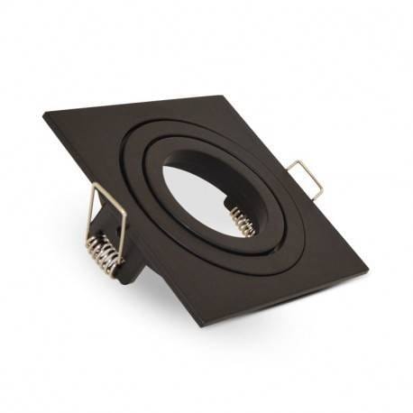Spot encastrable Spot encastrable orientable noir carré

