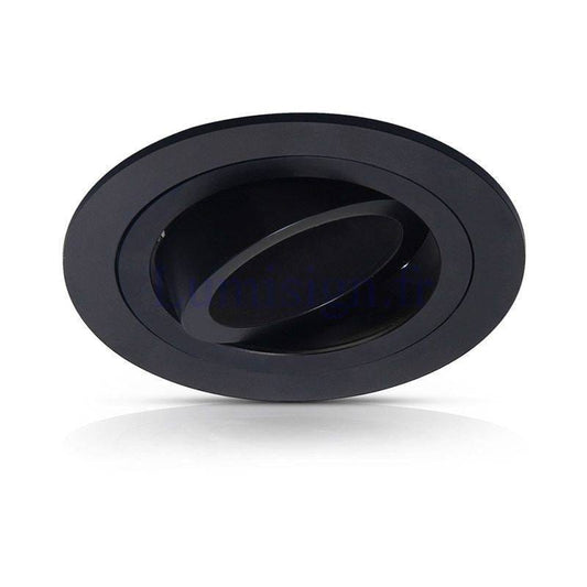Spot encastrable Spot encastrable orientable noir rond