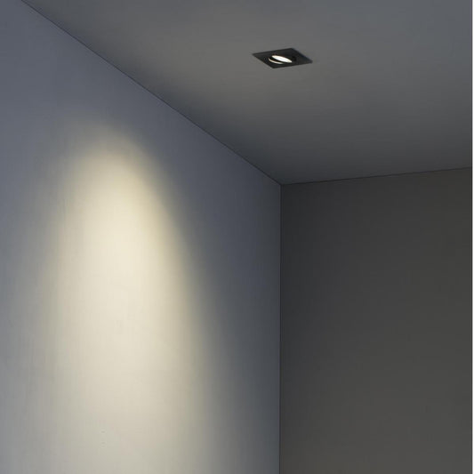Spot encastrable Spot encastrable orientable RADON carré noir Faro 