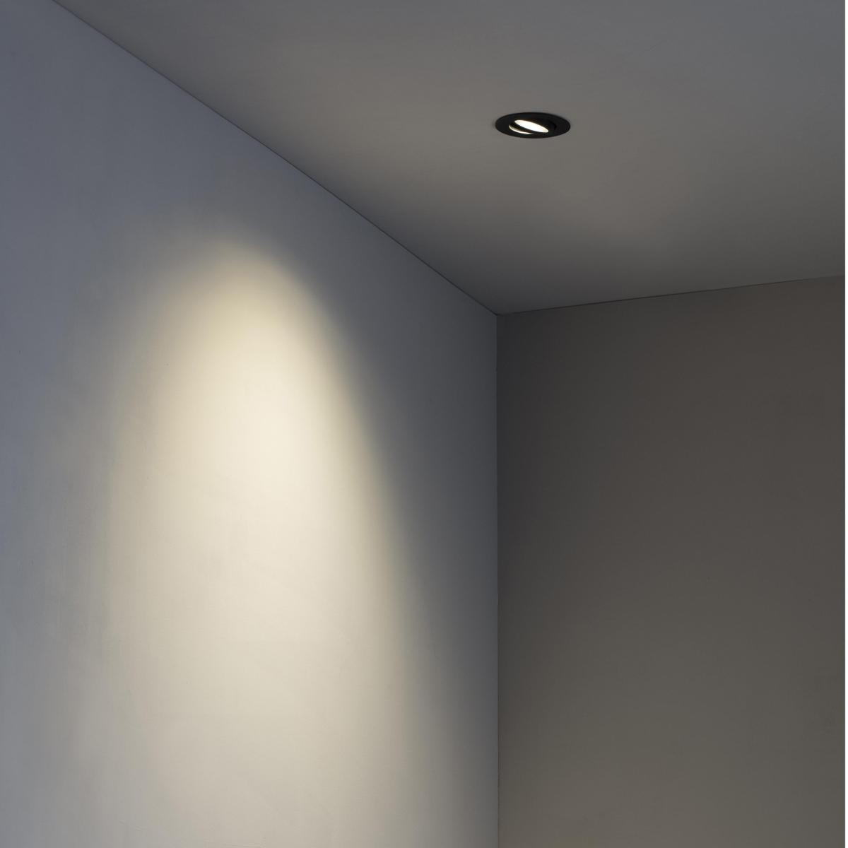 Spot encastrable Spot encastrable orientable RADON rond noir Faro