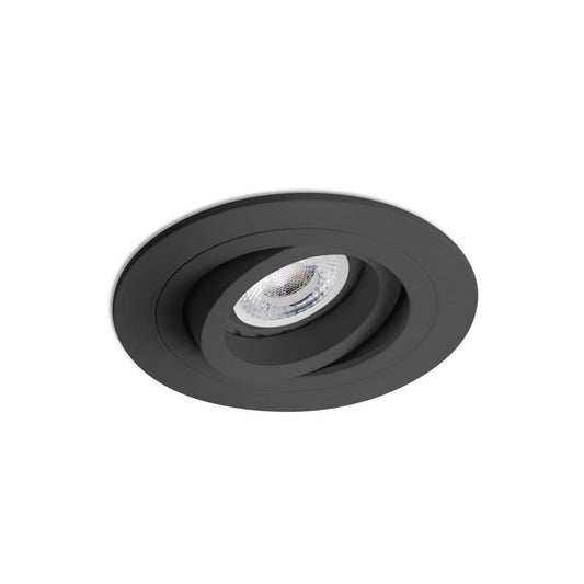 Spot encastrable Spot encastrable orientable RADON rond noir Faro