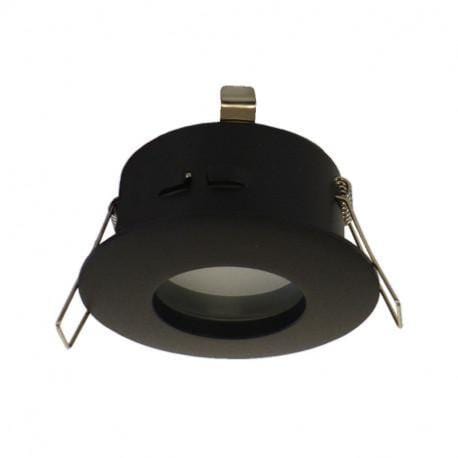 Spot encastrable Spot encastrable rond BBC étanche noir Ø 84 mm IP65 GU10
