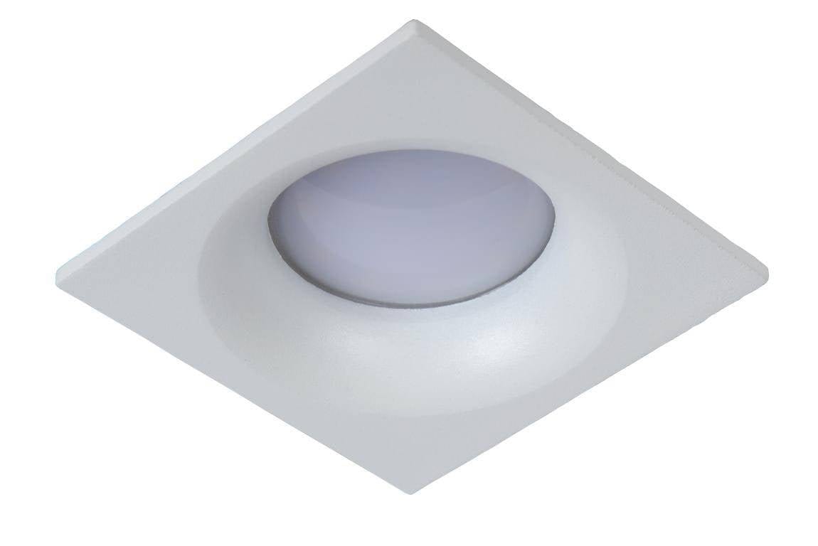 Spot encastrable Spot encastrable salle de bain ZIVA blanc carré IP44 Lucide
