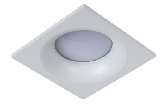 Spot encastrable Spot encastrable salle de bain ZIVA blanc carré IP44 Lucide