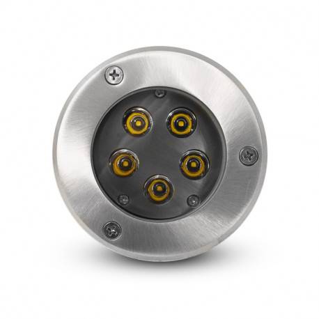 Spot sol Spot LED sol extérieur rond 5 watts 4000K angle 38° inox 316 IP67