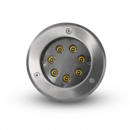 Spot sol Spot LED sol extérieur rond 7 watts 4000K angle 38° inox 316 IP67