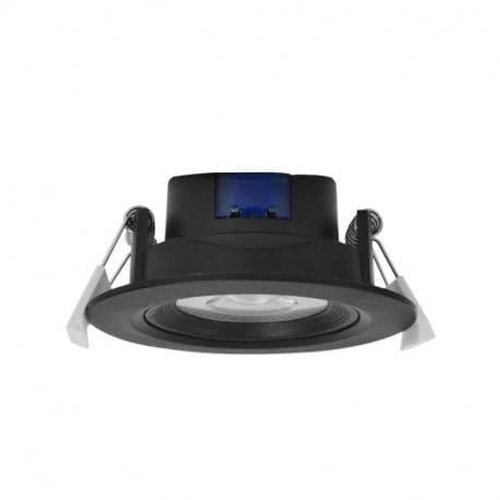 Spot encastrable Spot noir encastrable orientable LED COB 5W éclairage chaud 