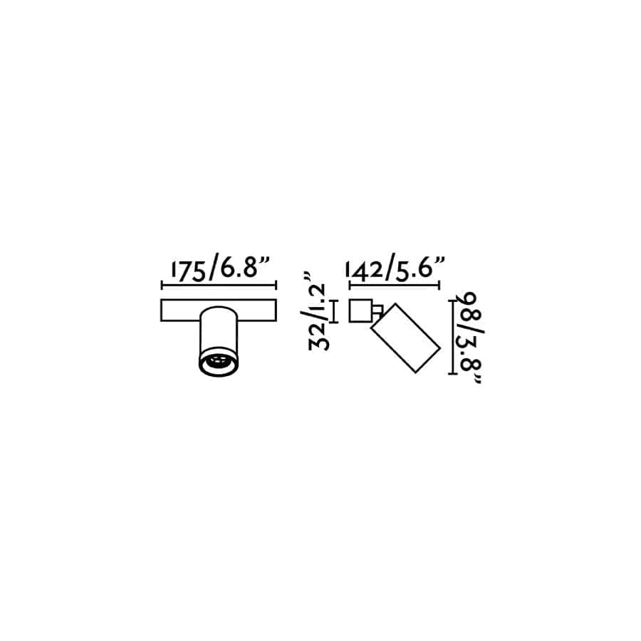 Spot en saillie Spot orientable STAN blanc