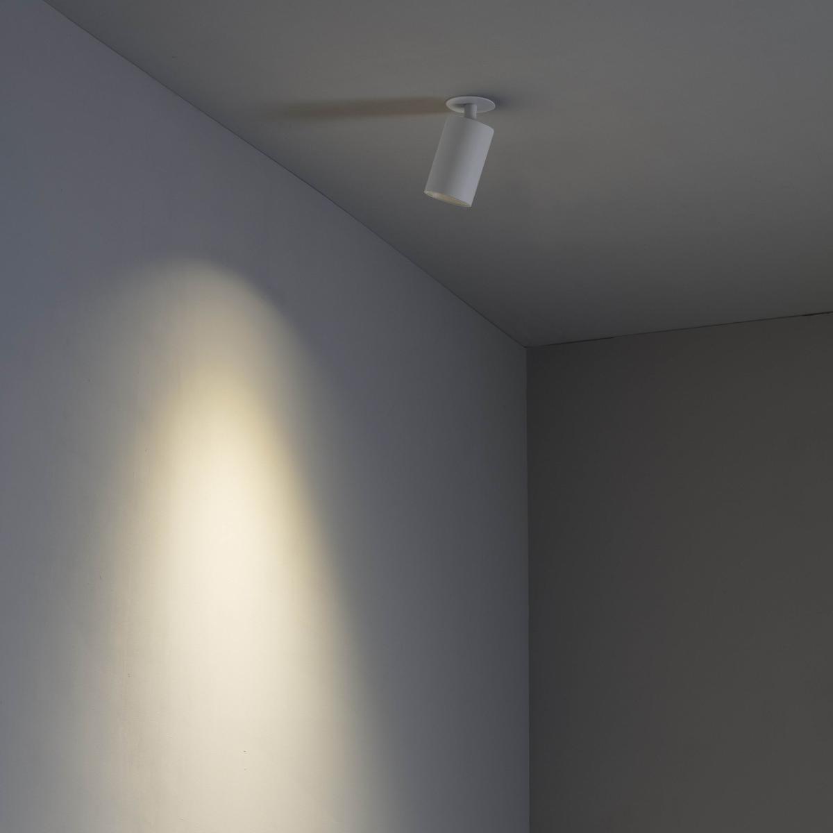Spot en saillie Spot plafond semi-encastrable STAN blanc Faro Lumisign