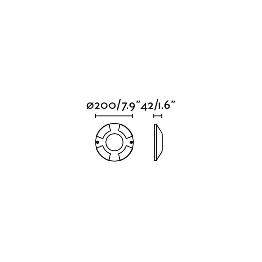 Spot sol Spot sol extérieur de surface Ø 200 mm LOTH-4L IP67 Faro