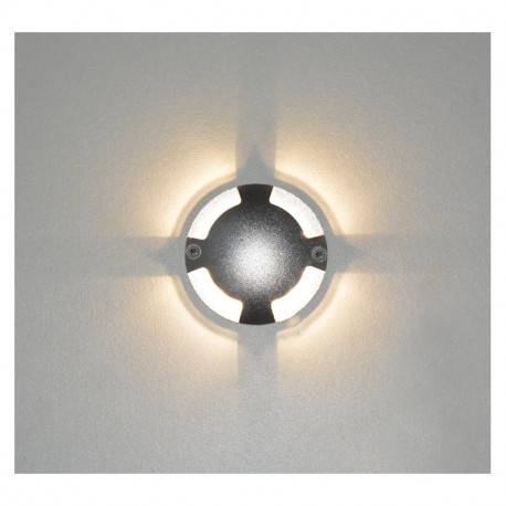 Spot sol Spot sol extérieur LED 12 volts rond 4 diffuseurs en saillie