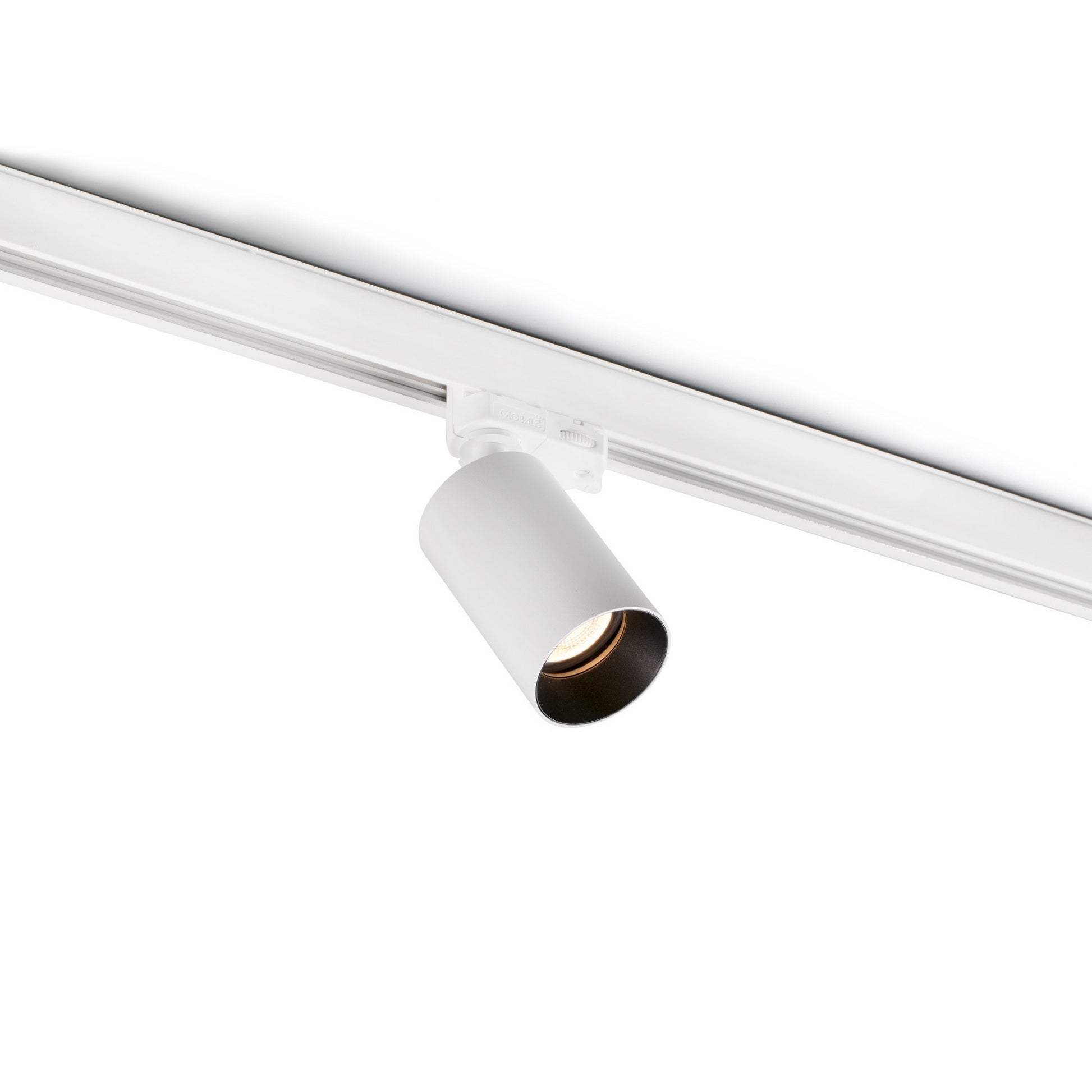 Spot Rail GU10 LED Cylindrique Blanc – Éclairage sur Rail Polyvalent